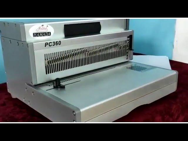 Manual Spiral Binder Machine|Electric Coil Inserter |360mm|Heavy Duty - All Aluminium|Jindal Offset