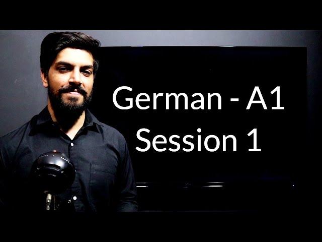 Learn German for Beginners - German A1 - Session 1 - Introduction to German