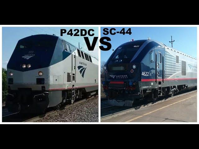 Amtrak locomotive comparison: Genesis P42DC vs. Charger SC-44