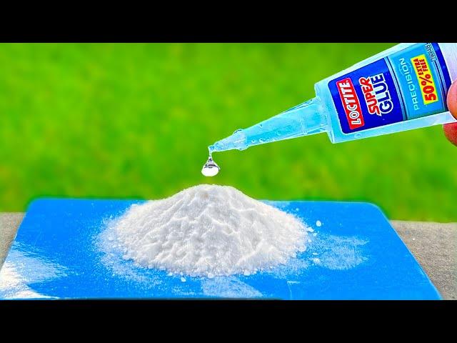 Super Glue and Baking soda ! Pour Glue on Baking soda and Amaze With Results