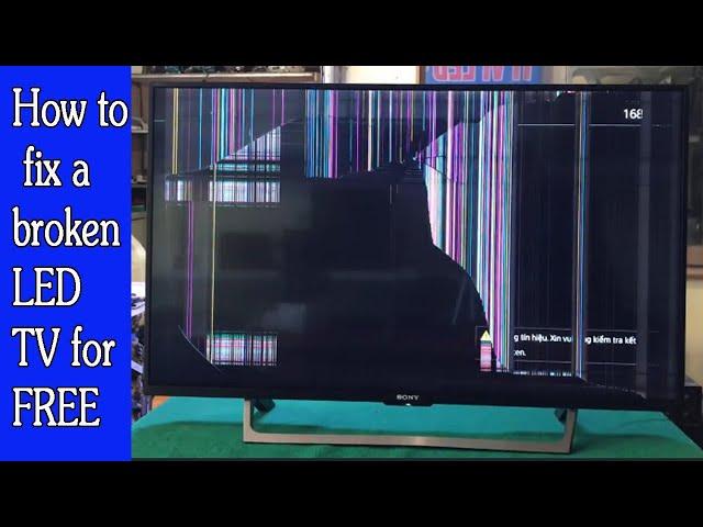 How to fix a broken LED TV for FREE and give it a second life | LED TV Repair