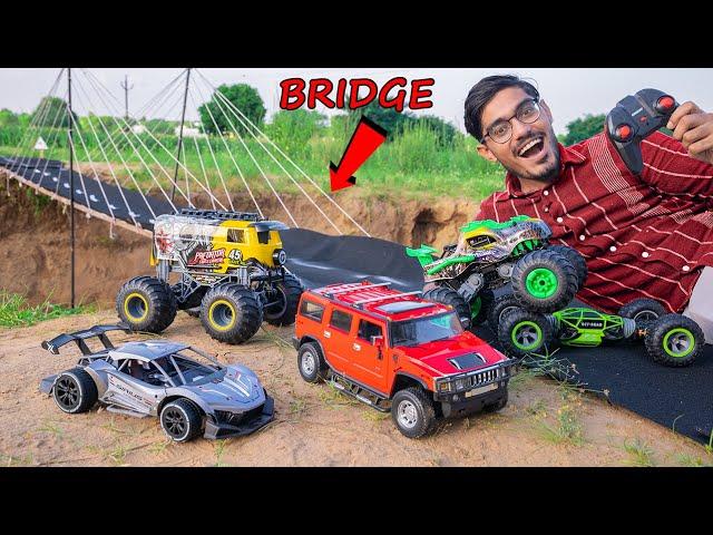 MONSTER RC CAR RACE- ON MINI HIGHWAY Part-2 | कौनसी गाडी जीतेगी रेस? Ferrari, Hummer Etc.