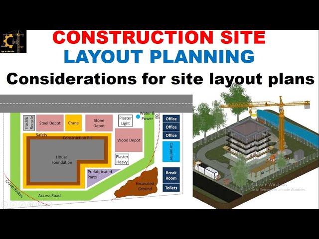 layout planning of construction site | considerations for site layout plans