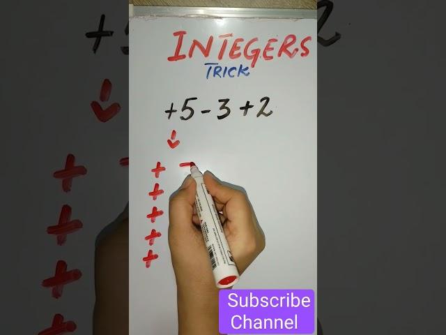 integers trick, easy calculation #mathtrick