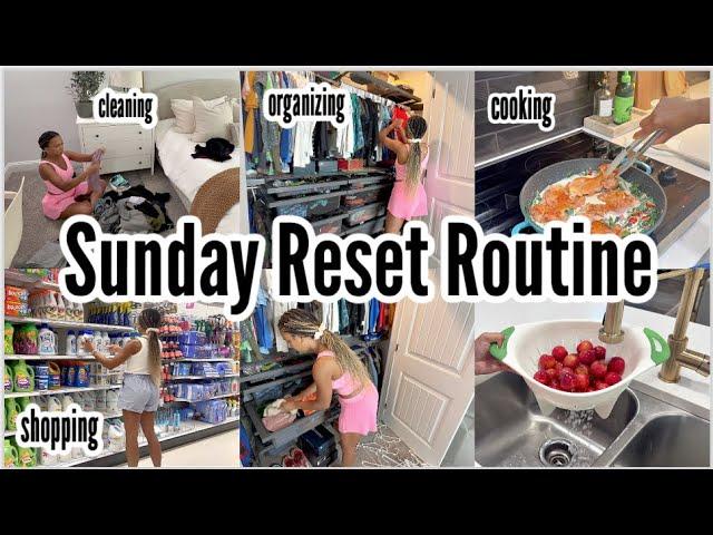 SUNDAY RESET ROUTINE || CLEANING MOTIVATION || shopping, cooking, organizing & hauls