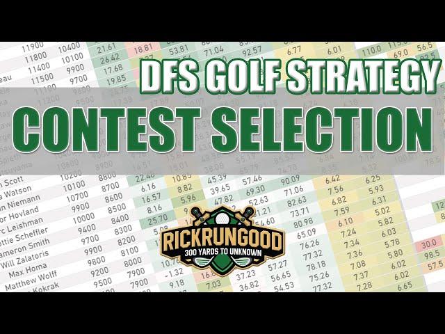 Choosing The Right Contest | Daily Fantasy Sports GOLF STRATEGY