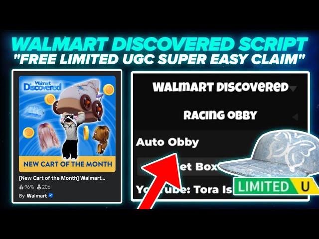 [FREE UGC]Walmart Discovered Script Pastebin AutoWin Cart's Race Easy Win UGC (EASY UGC)