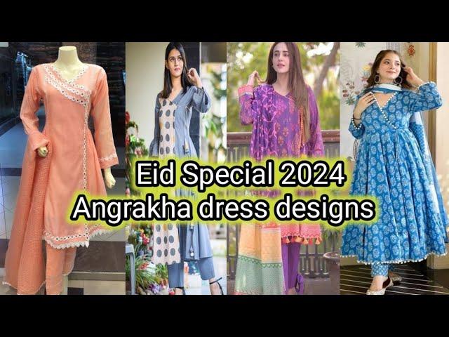 Angrakha style dress ideas 2024 | summer dress design 2024 | eid special angrakha designs | 2024