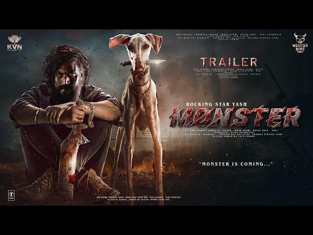 MONSTER - Hindi Trailer | Rocking Star Yash | Shruti Haasan | Boby Deol, Lokesh Kanagaraj In Cinemas