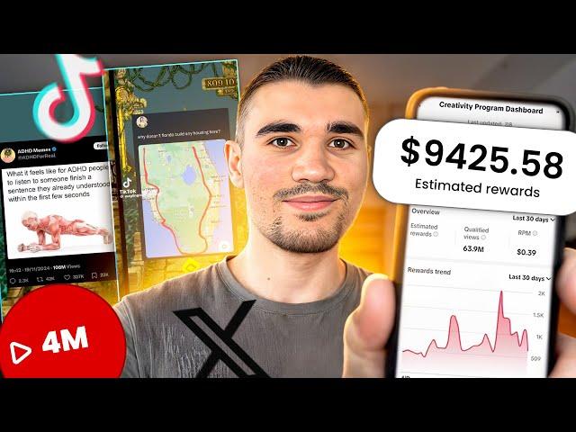 New VIRAL TikTok Niche! How To Make Twitter Thread Videos With AI (Creator Rewards Program)