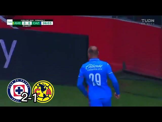 Todos los goles de cruz azul en la copa sky