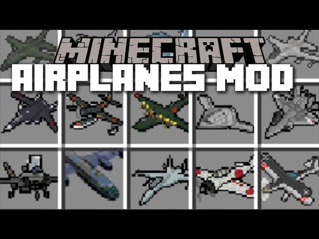 Minecraft PLANE MOD / FLY YOUR OWN AIRLINE CARRIERS AND BLOW THEM UP!! Minecraft