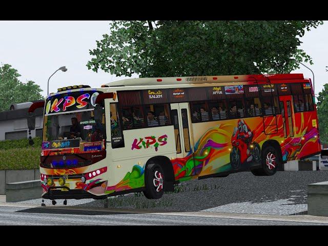 Live TN KPS PRIVATE BUS  MOD Driving On Dangerous HILLS ROADS | Ets2 Gameplay | BGH