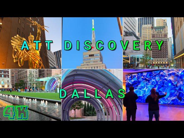 Dallas ATT Discovery District, Texas USA 4K - UHD