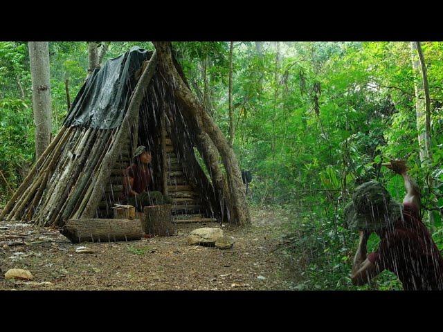 CAMPING HUJAN PETIR BERBURU BURUNG UNTUK KEBUTUHAN PROTEIN,MENANAM BUAH DI TENGAH HUTAN