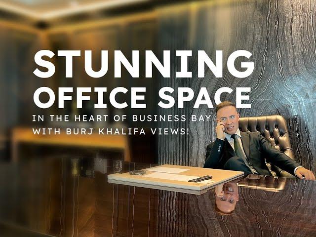 Stunning office space in the heart of Business Bay with Burj Khalifa views!