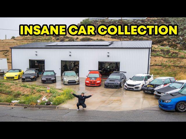 Full Tour of my JDM Car Collection! *EVO, GTR, TYPE R, & MORE!*