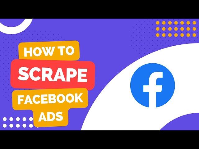 How to scrape the facebook ad library with Node.js