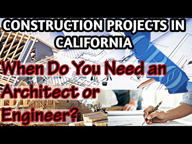 When is an Architect or Engineer Required to Prepare Building Plans.