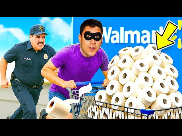 I Stole EVERY Toilet Paper Roll on Earth!