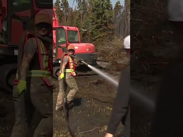 Frustrated Alberta farmers fight wildfires on their own #shorts