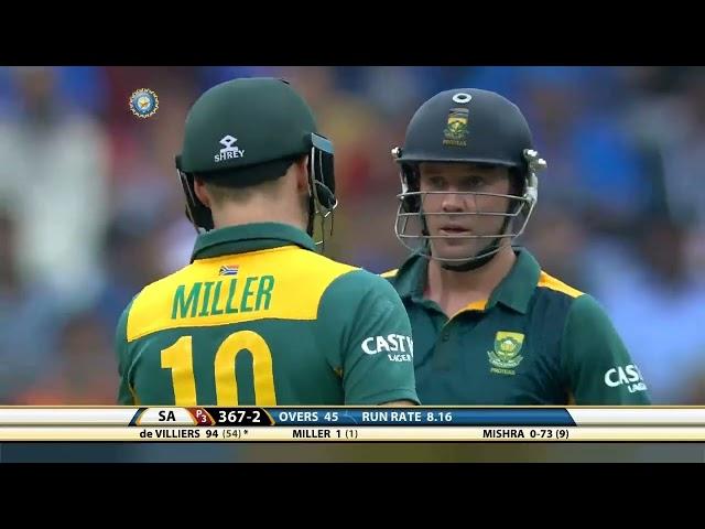 India vs South Africa 2015 ODI series decider highest scorin match 438