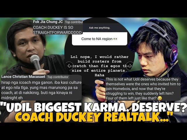 UDIL BIGGEST KARMA? INIWAN NG MGA KATEAM? DASURB NIYA BA ITO? COACH DUCKEY EKIS SA MGA N.A PLAYERS!