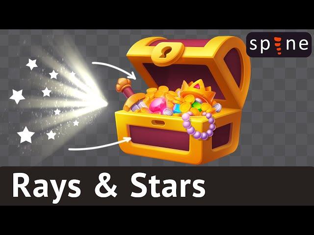 Spine 2D Chest VFX Pt.2: Animating Stars and rays