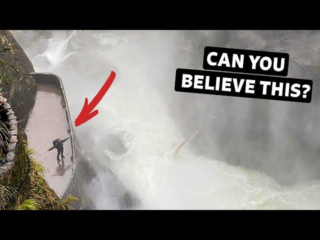 The CRAZIEST Banos Ecuador Waterfall & Thermal Baths