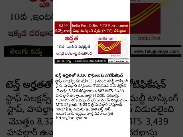 post office Recruitment /Postal job new notification/India Post Recruitment 2024