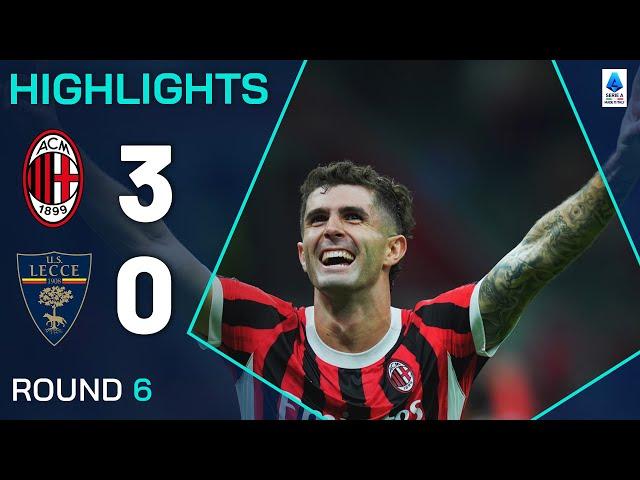 MILAN 3-0 LECCE | HIGHLIGHTS | Three goals in five minutes for Milan | Serie A 2024/25