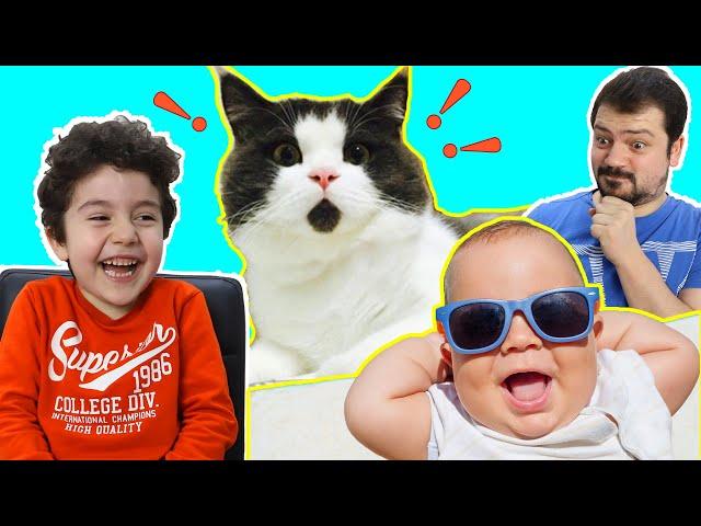 Yusuf and Dad Try Not To Laugh (GÜLMEME) Challenge