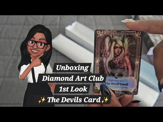 Unboxing Diamond Art Club 1st Look ️  The Devil Card *