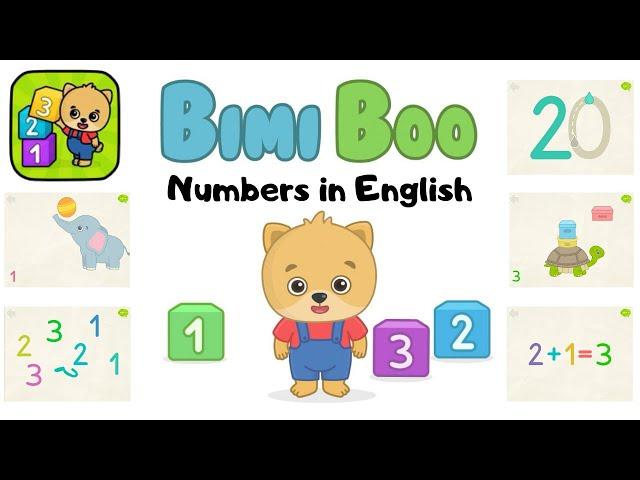  BIMI BOO Toddler Games for 3+ year olds | Learning numbers 1-20 | Playthrough