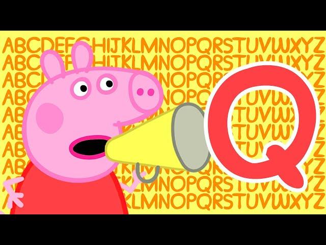 Peppa Pig  Letter Q | Learn the Alphabet with Peppa Pig | ABC Letter Boxes | Learn with Peppa Pig