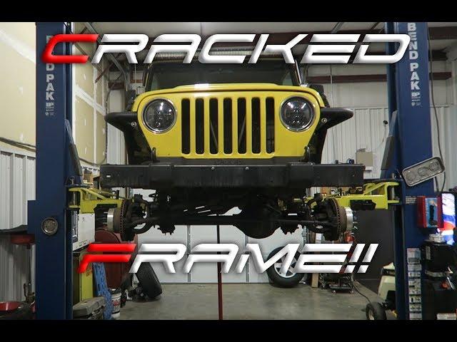 JEEP WRANGLER FRAME REPAIR!!!! This one is bad!