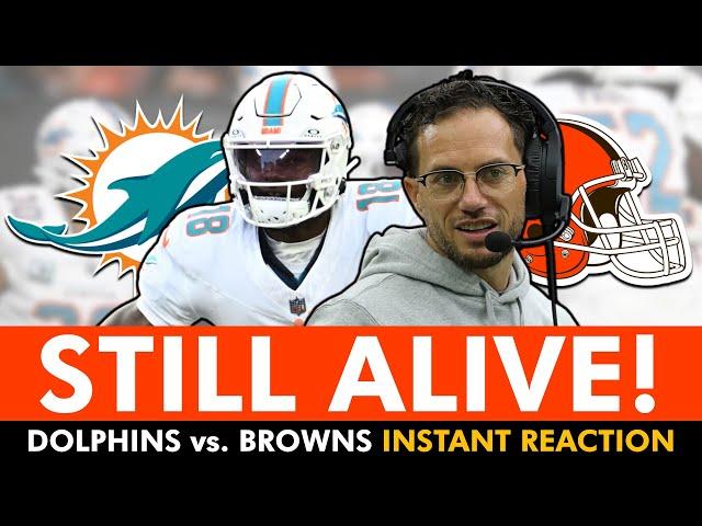 Tyler Huntley Keeps The Miami Dolphins Season Alive! Dolphins vs. Browns INSTANT REACTION