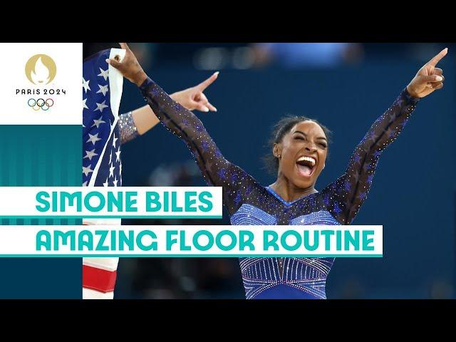 Simone Biles' AMAZING Floor Routine  | #Paris2024 highlights