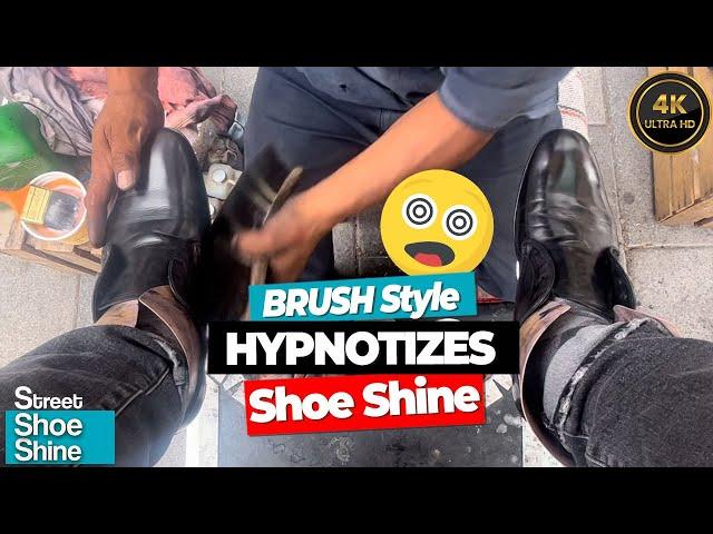 OLDER Shoe Shiner Near me ‍ ‍ Mexico ASMR Video #shoeshine