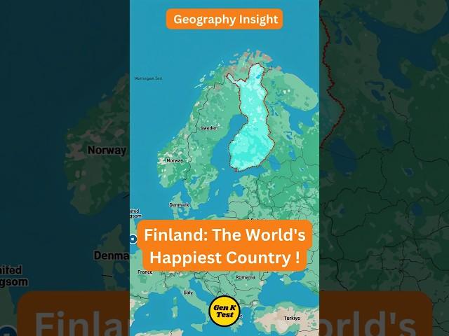 Discover Finland: The World's Happiest Country in 2024! Geography Insight Shorts