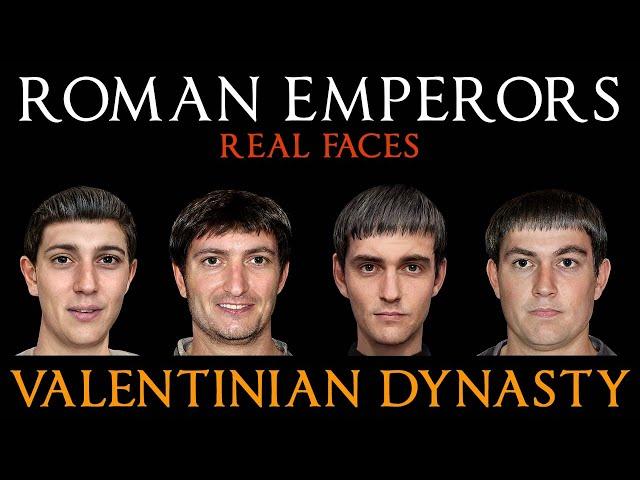 The Valentinian Dynasty-Roman Emperors-Real Faces-Emperors Valentinian I,II-Valens-Gratian