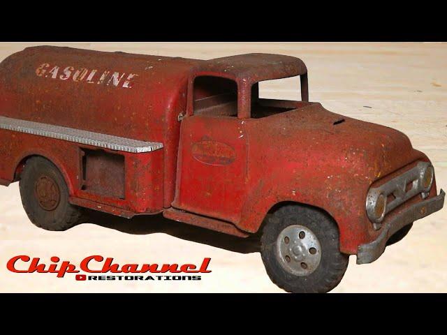 1957 Tonka Gasoline Tanker Semi Truck Restoration