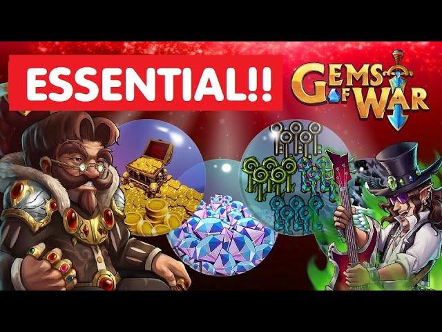 Gems of War Treasure Vault MORE KEYS Guide! Fast Gnome team best tips?