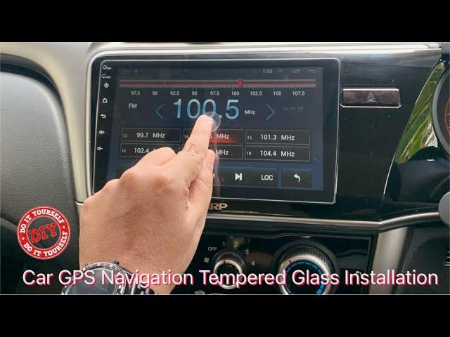 How To Install Tempered Glass - Screen Protector For Car GPS Navigation | 9” Android Player Screen