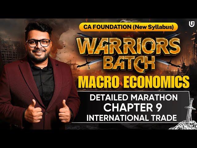 Macro Economics Marathon Part 2 | Chapter 9 | CA Foundation | CA Mohnish Vora | MVSIR