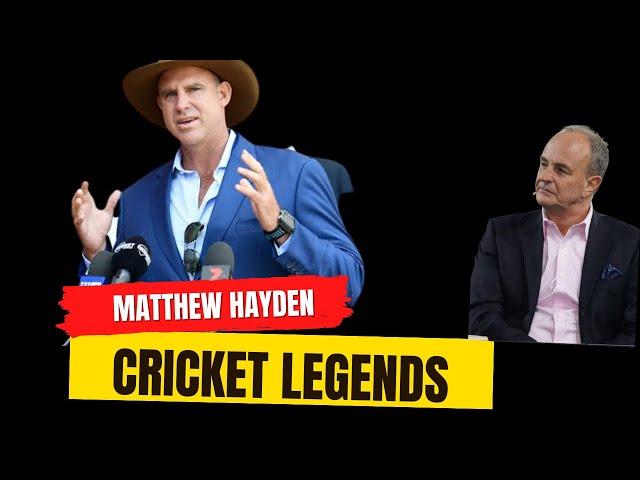 Cricket Legends - Matthew Hayden (VIDEO WORKING PROPERLY)