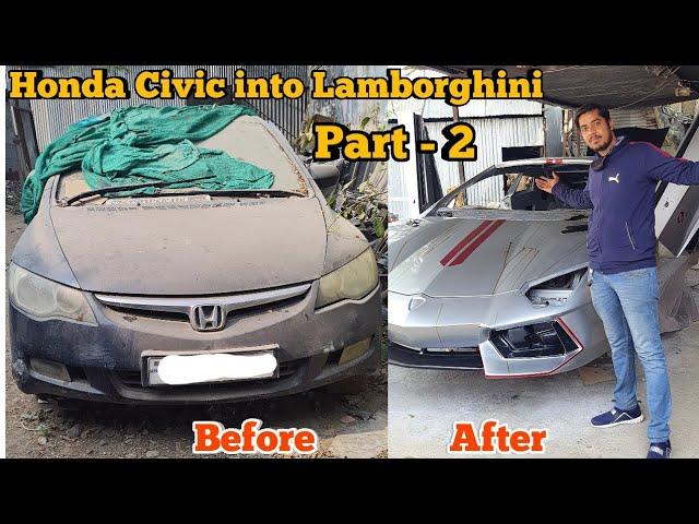 The Silver Shark | Modified Honda Civic into Lamborghini | Final Part - 2 | MAGNETO11