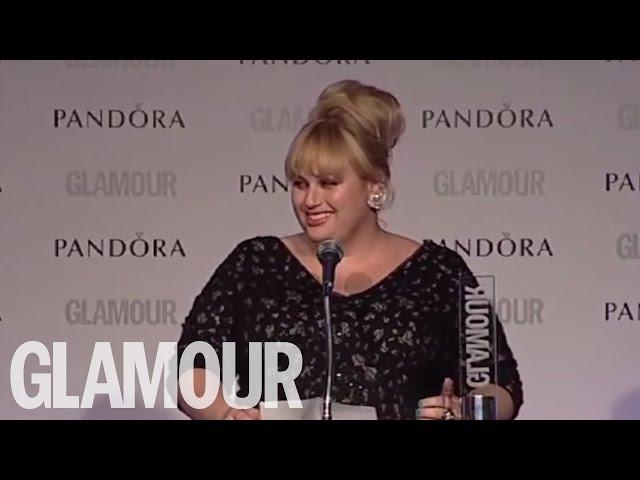 Rebel Wilson accepts the International Film Actress 2013 GLAMOUR Award | Glamour UK