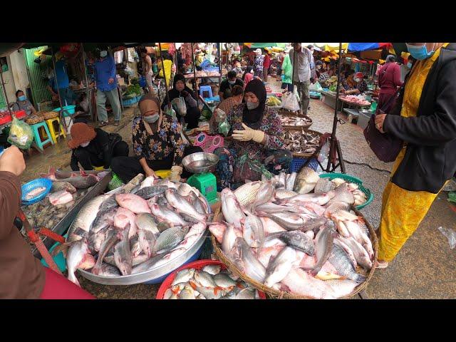 Chbar Ampov Wet Market in Phnom Penh | Cambodian Food Market Tour