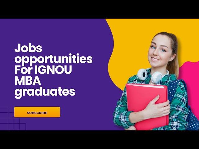 Corporate Opportunities for IGNOU MBA Graduates | IGNOU GALAXY